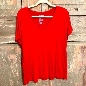 Celebrate Together Red V-neck Tee